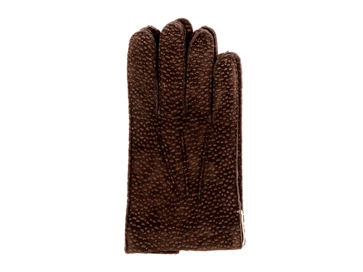 Unlined Carpincho Gloves Dark Brown