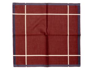 Burgundy Socotra Pocket Square