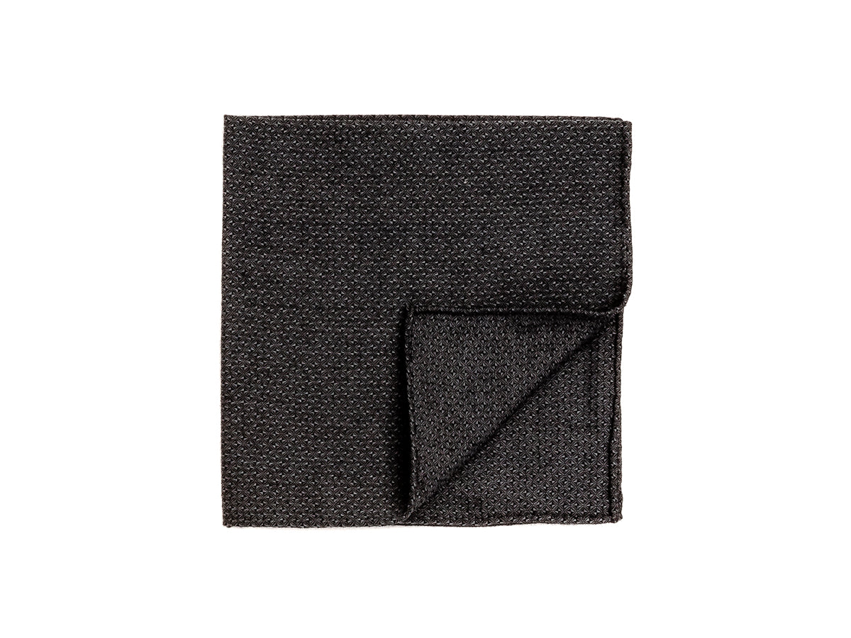 Black Diams Pocket Square