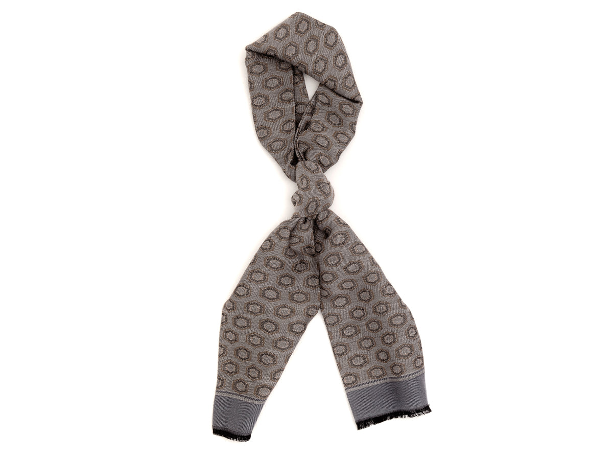 Silk Wool Ascot Grey