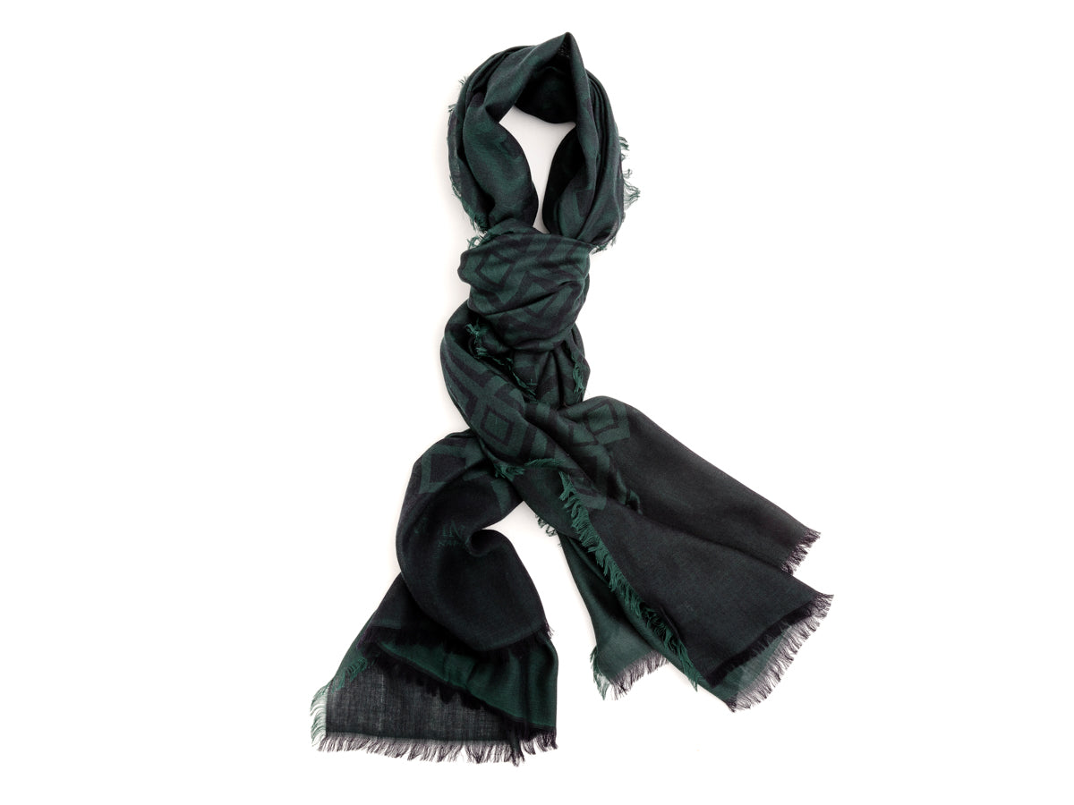 Scarf Diamond Pattern Green