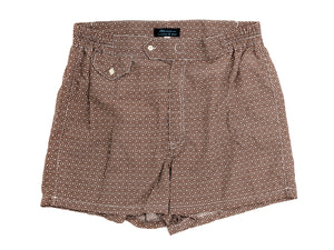 Swimming Trunks Floral Brown