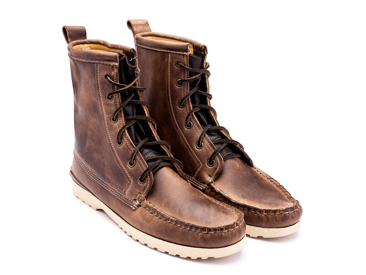 Grizzly Boot Natural Chromexcel – Double Monk