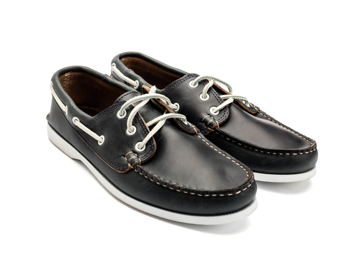 Classic Boat Shoe Unlined Navy Chromexcel