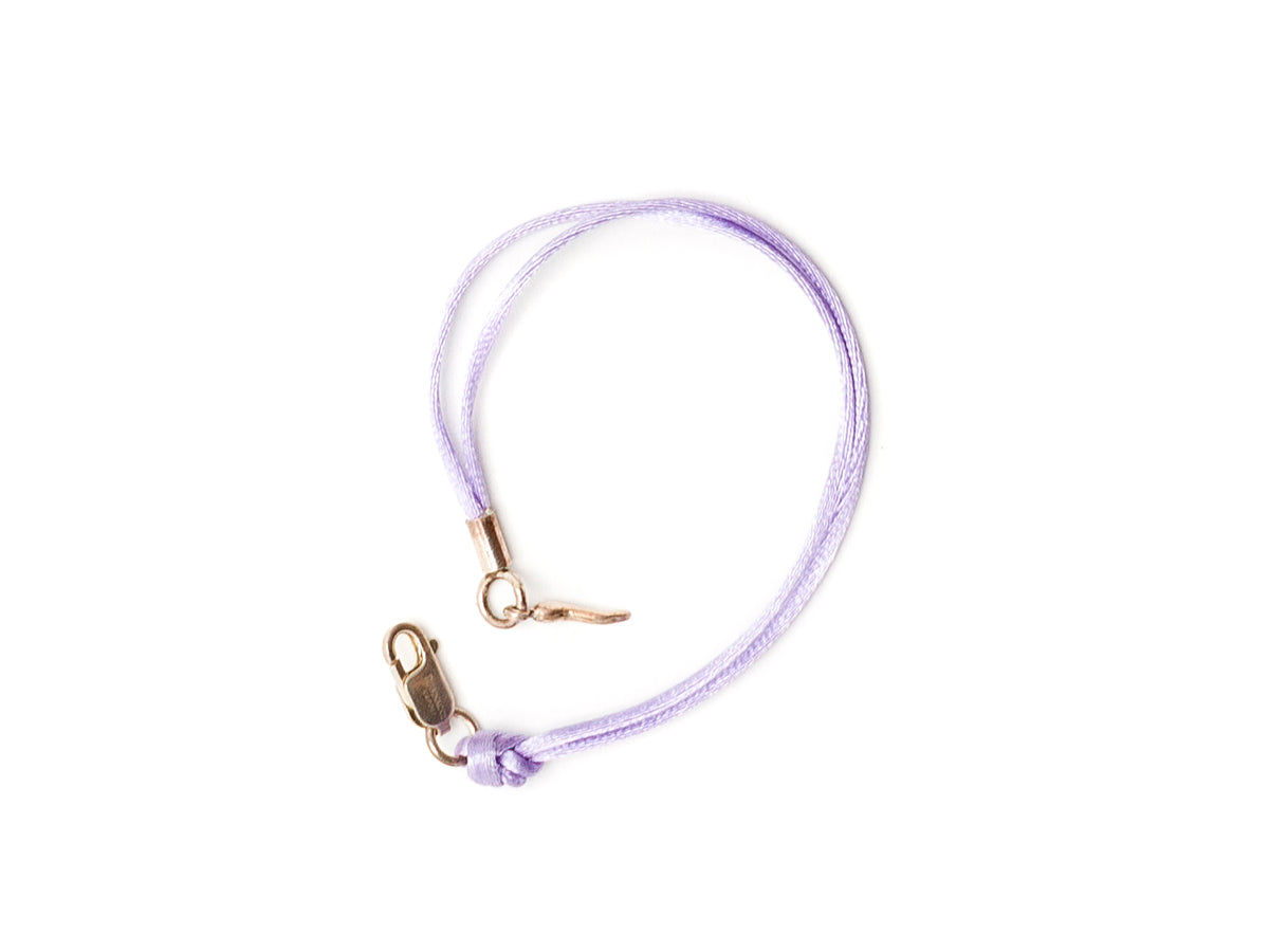 Silk Bracelet with Lucky Chilli Lilac