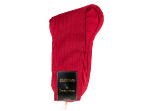 Calf Length Cotton Socks Red