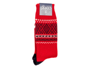 Cashmere Cotton Socks Red